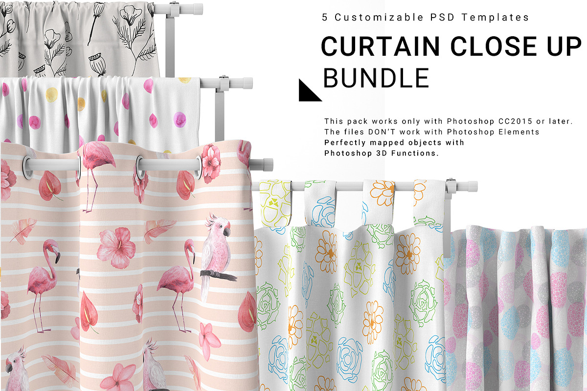 Curtains Close-up Bundle in Product Mockups - product preview 8
