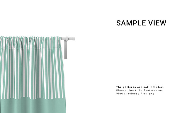 Curtains Close-up Bundle in Product Mockups - product preview 1