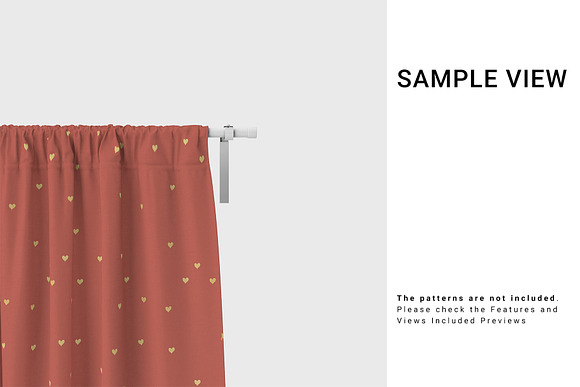 Curtains Close-up Bundle in Product Mockups - product preview 3