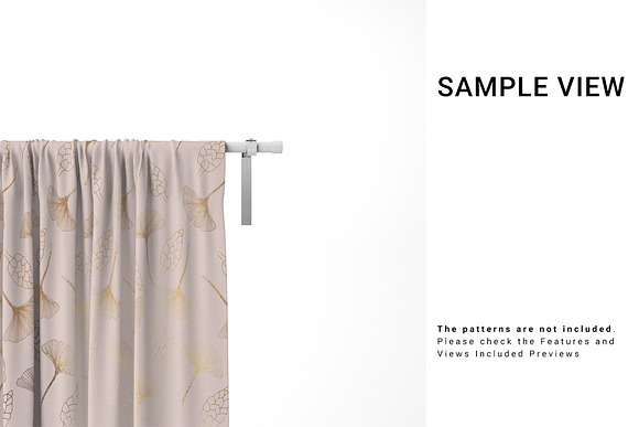 Curtains Close-up Bundle in Product Mockups - product preview 5