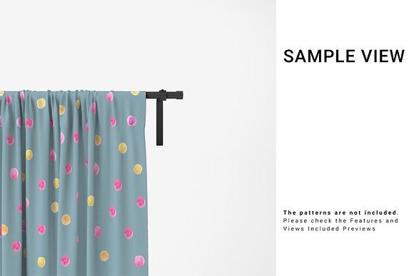 Curtains Close-up Bundle in Product Mockups - product preview 24