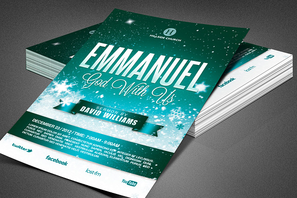 Emmanuel Church Flyer Template in Flyer Templates - product preview 7