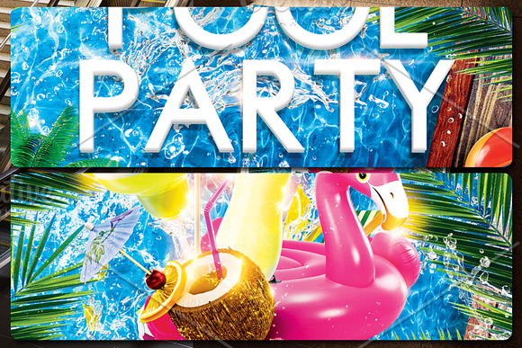 Pool Party Flyer in Flyer Templates - product preview 2