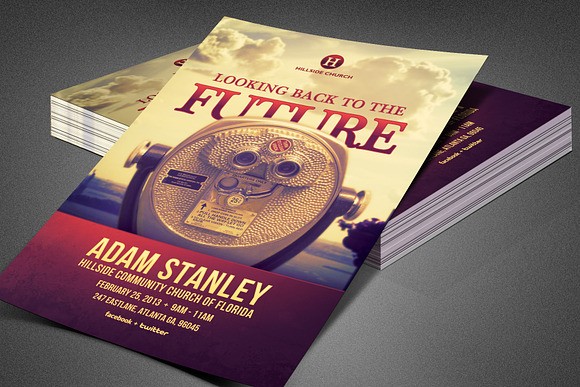 Looking Back Church Flyer Template in Flyer Templates - product preview 5
