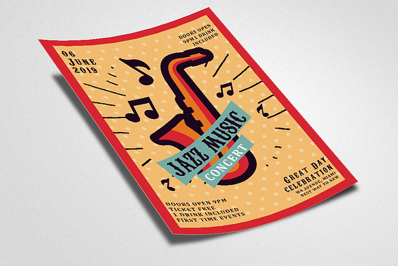 Jazz Music Night Flyer in Flyer Templates - product preview 1
