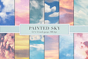 Painted sky backgrounds