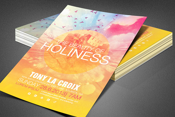Beauty of Holiness Church Flyer