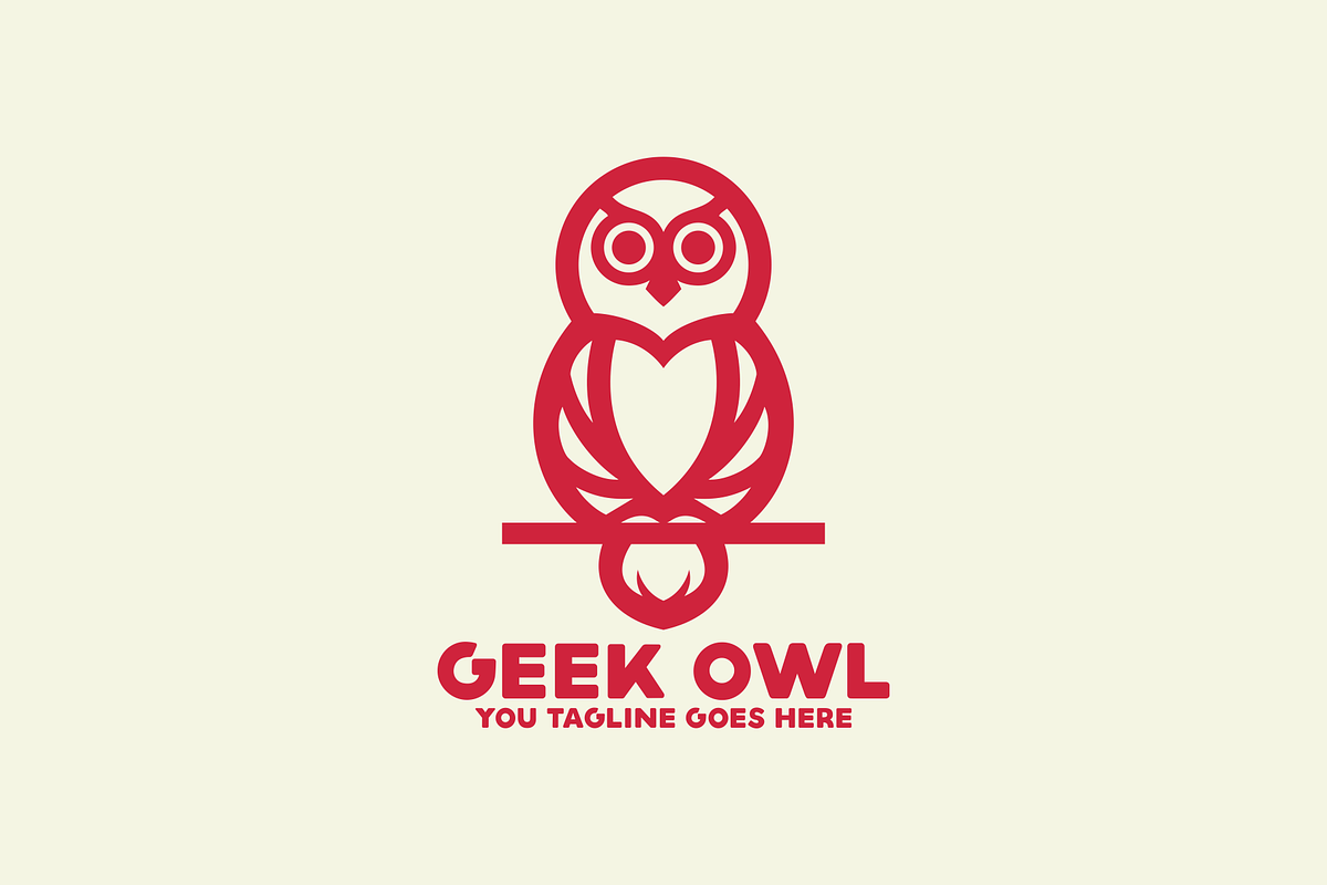 Geek Owl Logo in Logo Templates - product preview 8