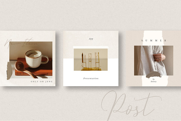 PS & Canva Amelie - Social Media in Instagram Templates - product preview 1