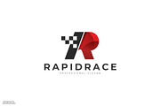 Rapid Racer R Letter Logo
