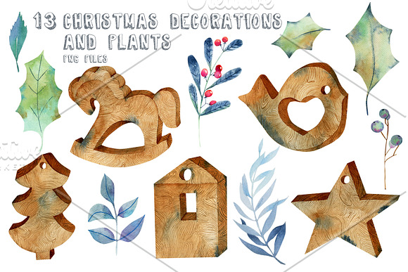 Cozy Scandinavia. Christmas clipart. in Illustrations - product preview 3