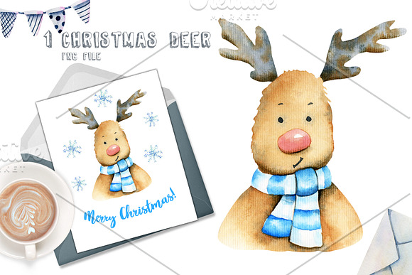 Cozy Scandinavia. Christmas clipart. in Illustrations - product preview 4