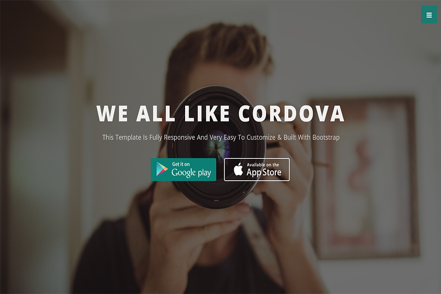 Cordova-Responsive One Page Template