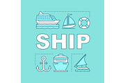Ship word concepts banner