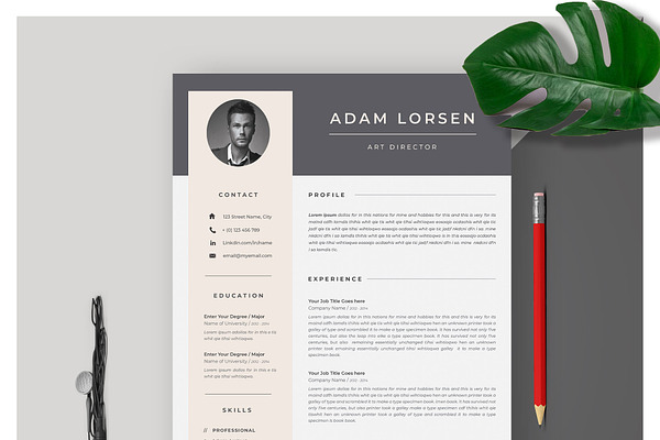 Resume Template 4 Page | CV Template