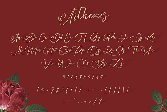 Arthemis Script - Logo Font in Script Fonts - product preview 6