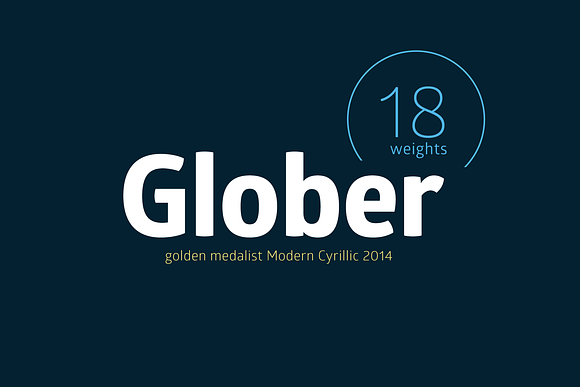 Glober Font Family in Sans-Serif Fonts - product preview 1