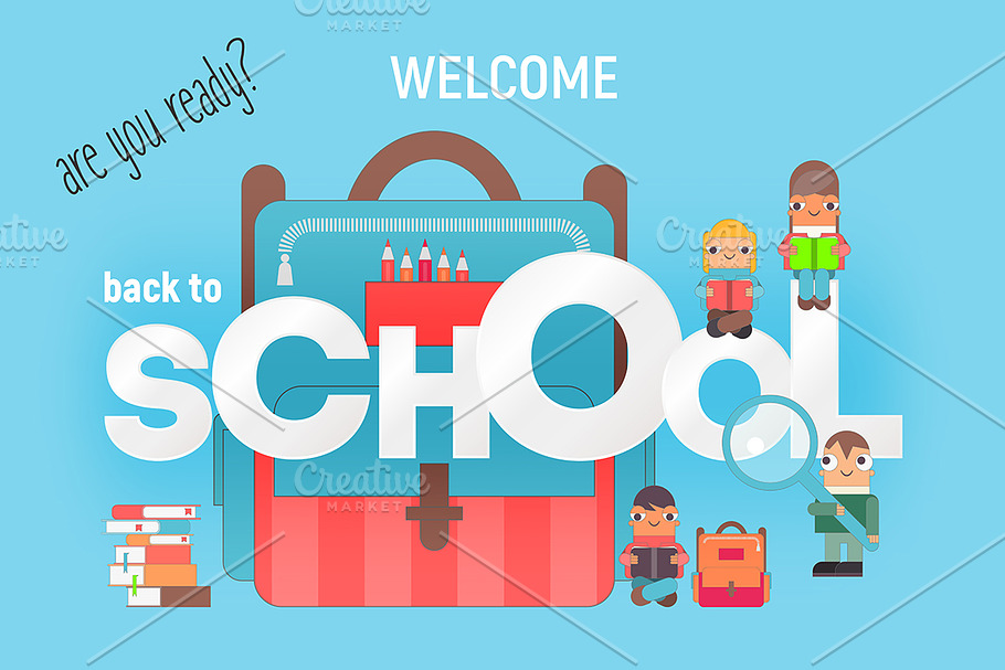 Back to School Poster in Illustrations - product preview 8