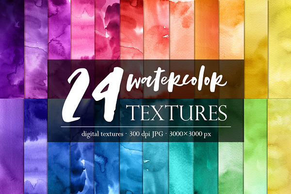 Watercolor texture pack