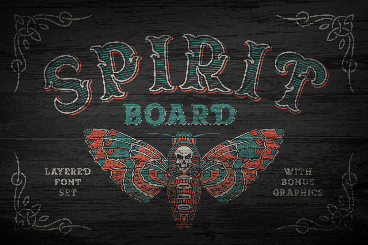 Spirit Board font set in Display Fonts - product preview 8