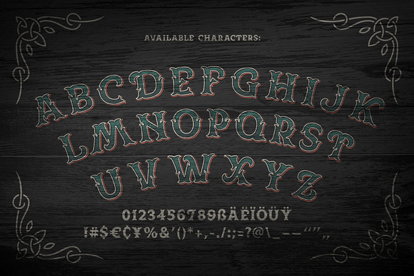 Spirit Board font set in Display Fonts - product preview 1