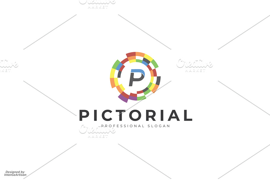 Pictorial P Letter Logo