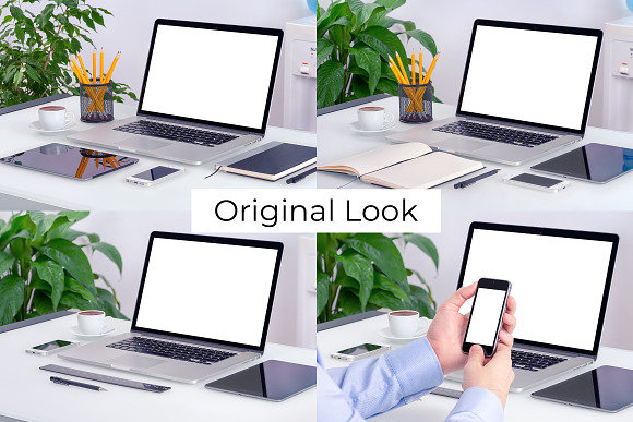 MacBook Pro Office Mockups in Mobile & Web Mockups - product preview 1