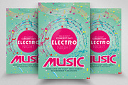 Electro Music Flyer Template