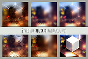 Set of blurred backgrounds.
