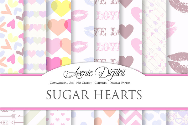 Sweet Valentine Digital Paper