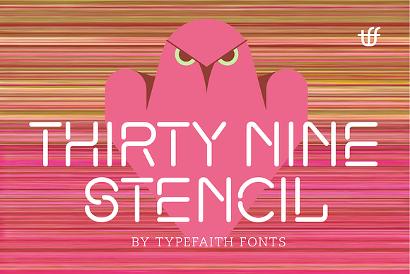 ThirtyNine-Stencil in Display Fonts - product preview 1