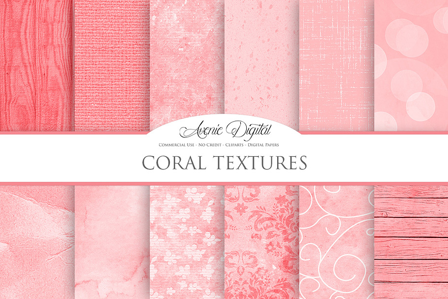 Coral Background Textures in Textures - product preview 8