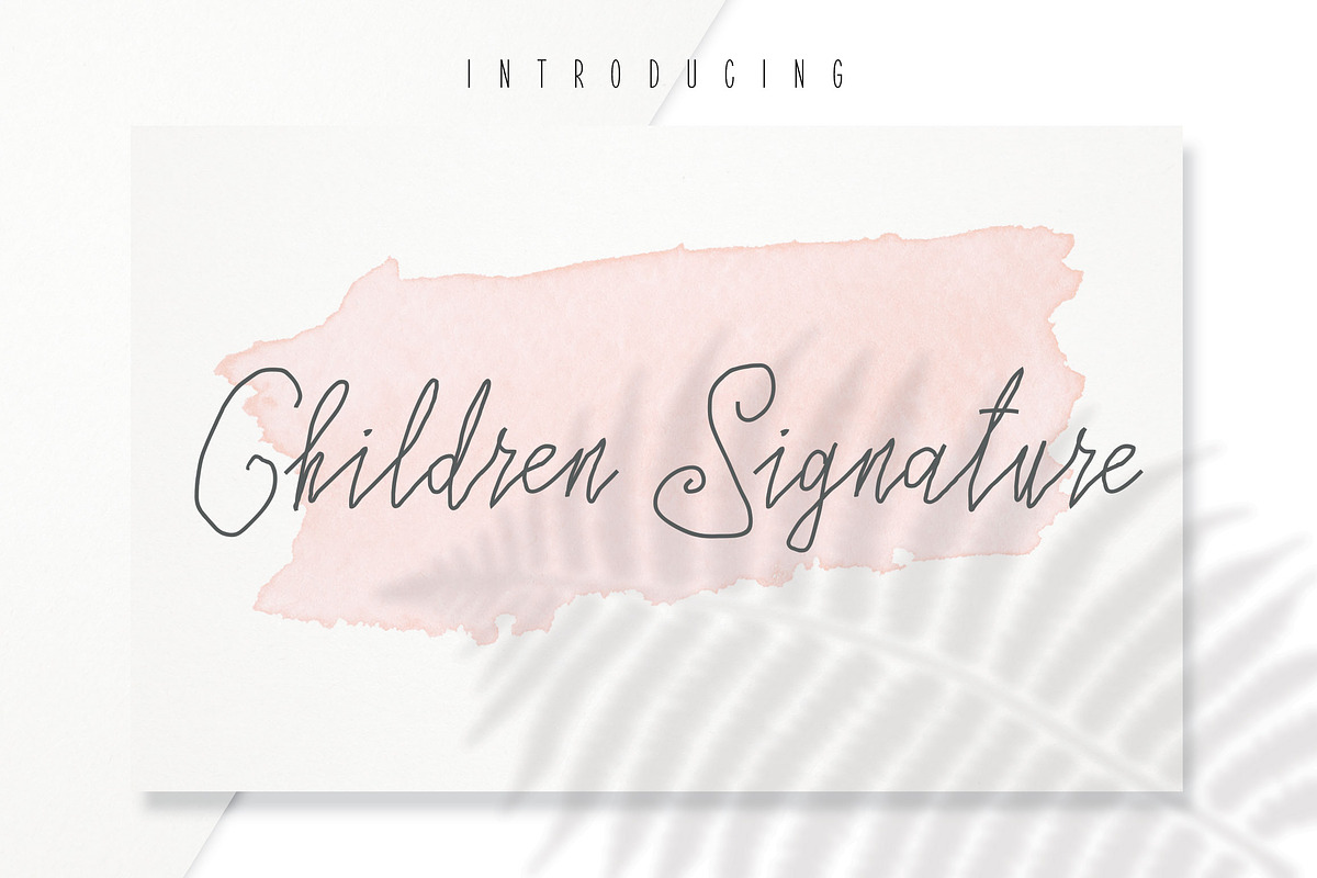 Children Signature in Script Fonts - product preview 8