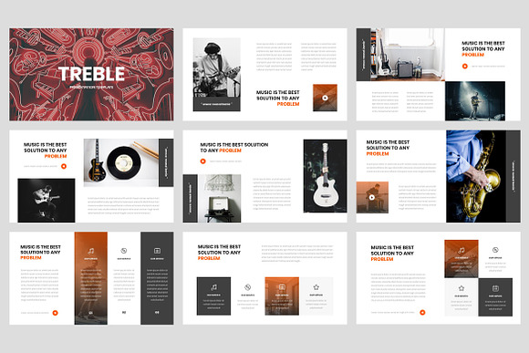 Treble - Music PowerPoint in PowerPoint Templates - product preview 1