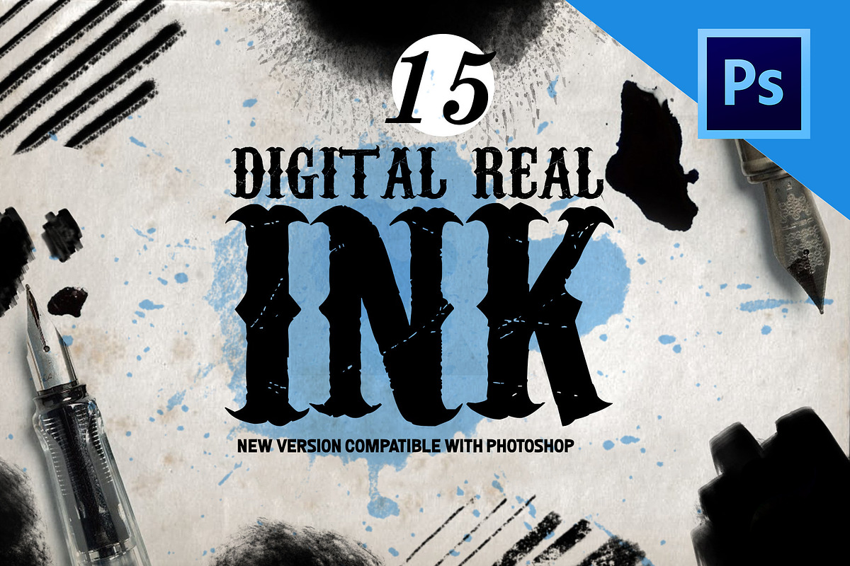 Real Ink Brushes for Photoshop in Add-Ons - product preview 8