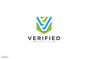 Verified V Letter Logo