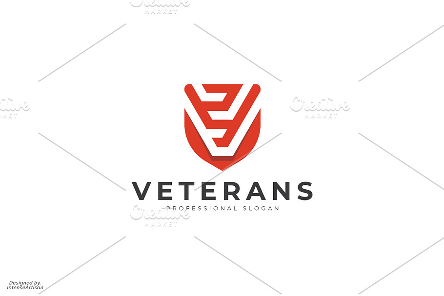Veterans V Letter Logo in Logo Templates - product preview 8