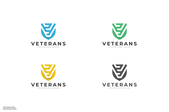 Veterans V Letter Logo in Logo Templates - product preview 1