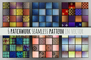 Set of seamless patchworks.