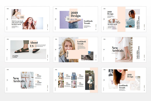 Alvilda Powerpoint Lookbook in PowerPoint Templates - product preview 3