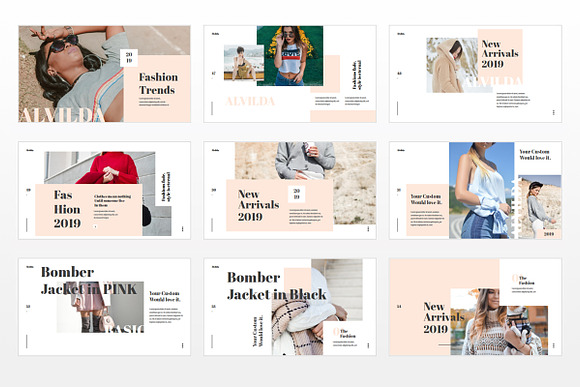 Alvilda Powerpoint Lookbook in PowerPoint Templates - product preview 4