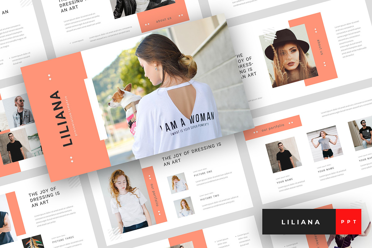 Liliana - Fashion PowerPoint in PowerPoint Templates - product preview 8