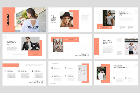 Liliana - Fashion PowerPoint in PowerPoint Templates - product preview 1