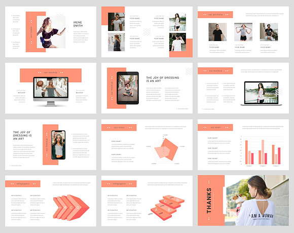 Liliana - Fashion PowerPoint in PowerPoint Templates - product preview 3