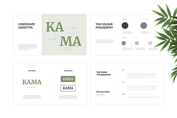 Kama - Brand Guidelines Powerpoint in PowerPoint Templates - product preview 1