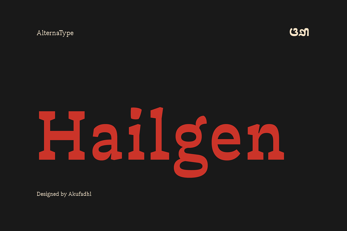 Hailgen Typeface in Serif Fonts - product preview 8
