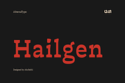 Hailgen Typeface