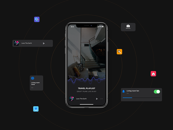 CaDeep-Smart Home iOS 13 Design Kit in App Templates - product preview 6