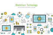 Blockchain technology banner