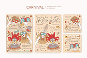 Carnival posters, flyers, banners